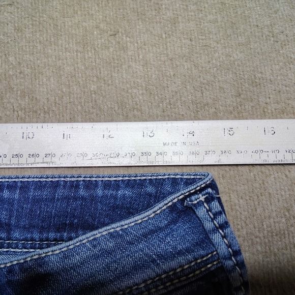 Silver Jeans Co Womens Suki Surplus Bootcut Jeans 28x34 Embellished Pockets - Picture 7 of 8